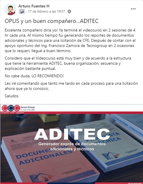 ADITEC (Generador Exprés de Documentos Adicionales y Técnicos)
