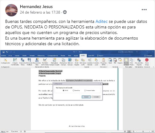 ADITEC (Generador Exprés de Documentos Adicionales y Técnicos)